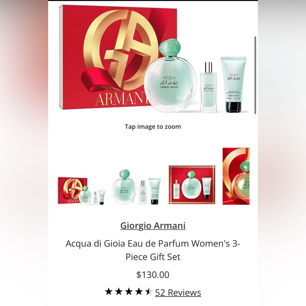 Giorio Armani Acqua di Gioia Mini Set (Sorry, No Offers Accepted) - Picture 16 of 16